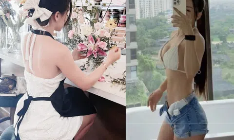 Búp bê "gây sốt" phòng gym lấy chồng cầu thủ đội tuyển Việt Nam kém 2 tuổi, U35 có con lai siêu dễ thương