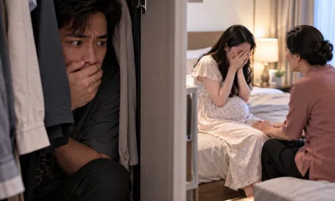 Trốn trong tủ quần áo định tạo bất ngờ cho vợ bầu, tôi đứng không vững với những gì mình nghe thấy