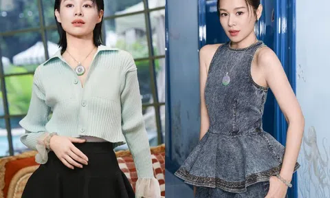 Á hậu sinh liền 3 con cho chồng đại gia U50 như "gái còn son", chăm đeo ngọc phỉ thúy đẹp mê mẩn