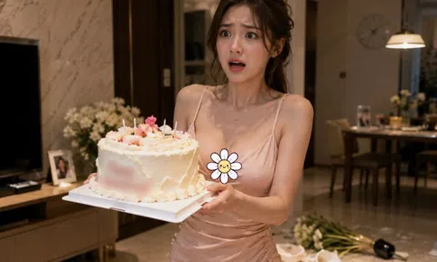 Lấy chồng giám đốc giàu có ngày 20/10 chỉ nhận được chiếc bánh kem, tôi bỏ nhà đi khi thấy dòng chữ trên đó
