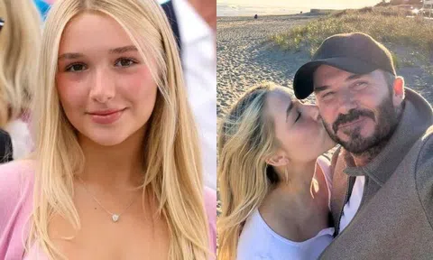 Ái nữ Harper ngày càng xinh như hoa còn hay làm điệu, David Beckham hậm hực, vội "dằn mặt" các con rể tương lai