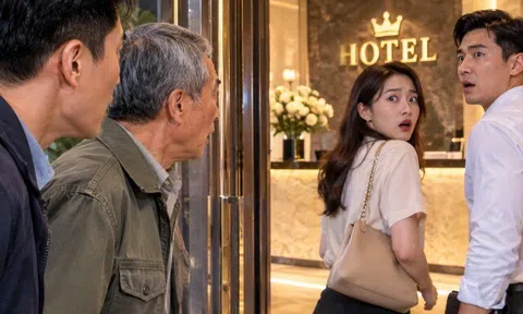 Thấy vợ vào khách sạn với người đàn ông lạ, tôi gọi bố vợ đến xem, vừa bước vào cả hai chết lặng