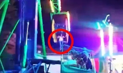 Rơi khỏi "búa khổng lồ" đang quay tốc độ cao, cô gái trẻ may mắn thoát cửa tử