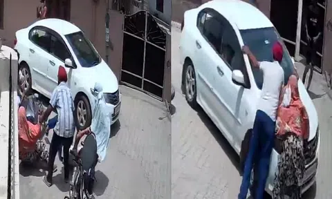 Bé 4 tuổi bị giật thẳng khỏi tay ông nội giữa ban ngày, cảnh sát vào cuộc, phân tích các doạn phim từ camera an ninh
