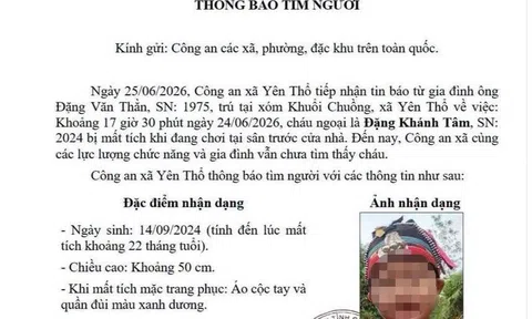 Tìm thấy thi thể bé trai gần 2 tuổi sau 5 ngày mất tích ở Cao Bằng