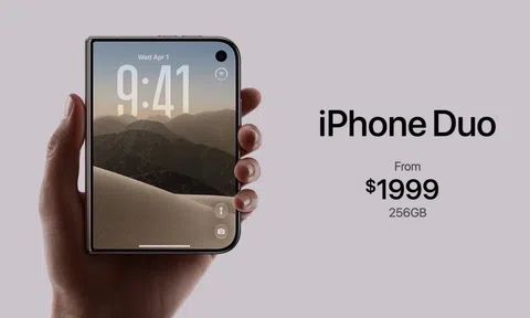 Tất tần tật về iPhone Duo: Smartphone gập mỏng nhất lịch sử Apple vừa ra mắt, giá lên tới 104 triệu đồng