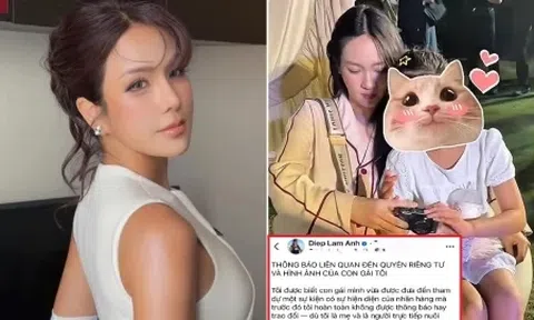 Vũ Thúy Quỳnh đưa con gái riêng của Đức Phạm đi sự kiện, Diệp Lâm Anh viết tâm thư lúc nửa đêm