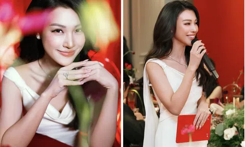 MC Hoàng Oanh lộ diện rạng rỡ, chiếc nhẫn ở ngón áp út gây chú ý