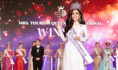 Đại diện Việt Nam giành vương miện tại Mrs. Tourism Queen International 2026