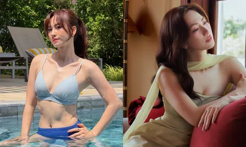 'Người đẹp trăm tỷ' Phương Anh Đào gợi cảm với bikini, nhan sắc thăng hạng