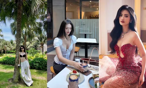 Nóng bỏng hơn cả mùa hè, Hoa hậu Ý Nhi diện bikini khoe 3 vòng nuột nà, CĐM không thể rời mắt