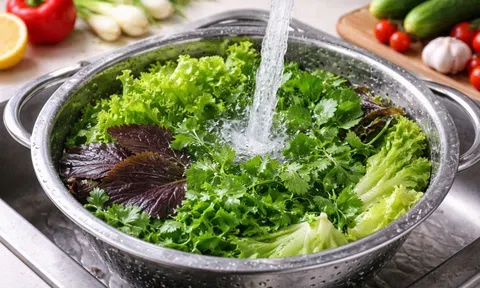 Rửa rau bằng nước muối không hiệu quả như nhiều người nghĩ, đây mới là cách làm sạch đúng