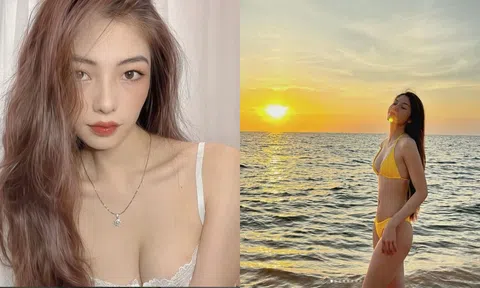 Nhan sắc nóng bỏng bạn gái tin đồn kém 9 tuổi của Ngô Kiến Huy khiến CDM xuýt xoa