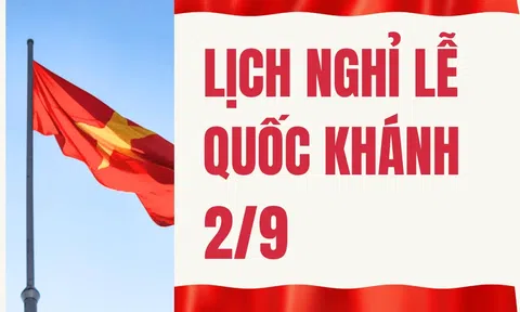 Lịch nghỉ Quốc khánh 2026: Người lao động nghỉ liên tục 5 ngày