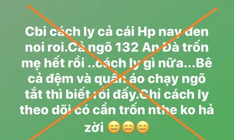 Xử phạt “Cô đồng số 1 Hải Phòng” 10 triệu đồng vì đăng tin "chuẩn bị cách ly cả Hải Phòng"