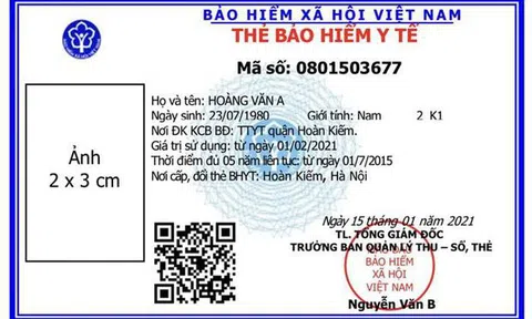 Từ ngày 1/4, cấp thẻ bảo hiểm y tế mẫu mới trên toàn quốc