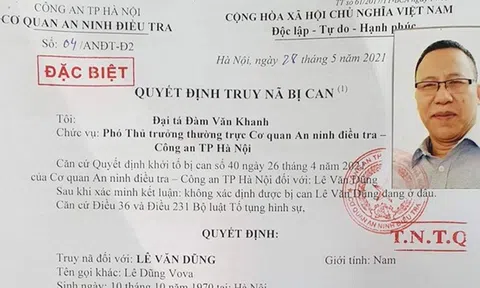 Khởi tố kẻ giúp Lê Dũng "Vova" lẩn trốn trong lúc truy nã
