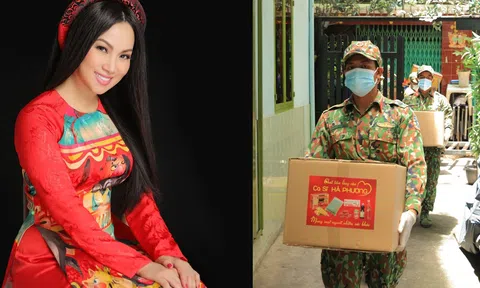 Ca sĩ tỷ phú Hà Phương ủng hộ TP.HCM hơn 100 tấn lương thực