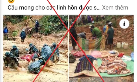 Bác bỏ tin đồn sạt lở đất khiến 22 bộ đội tử vong