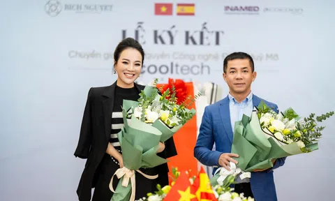 CEO Bích Nguyệt dự lễ ký kết chuyển giao công nghệ Đông hủy mỡ từ Châu Âu 