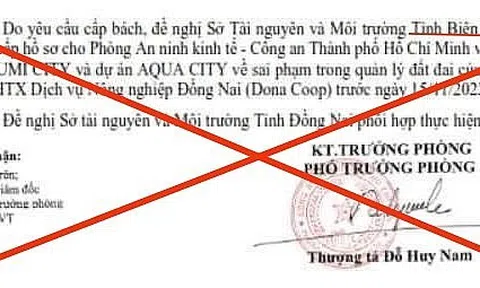 Công an Tp.HCM truy xét đối tượng tung tin giả mạo về dự án Izumi City