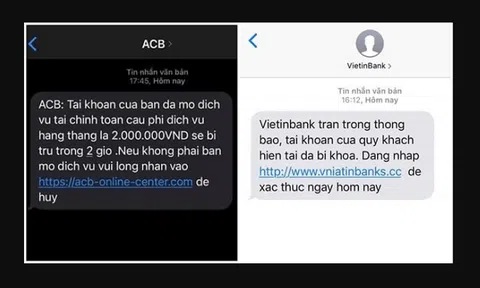 Cảnh báo thủ đoạn nhắn tin giả mạo ngân hàng để lừa đảo