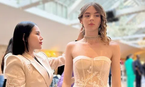 Tinh dần dân tộc trong BST trang sức kim cương của NTK Lê Nguyễn Nhật Linh trên đất Pháp