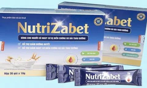 Thực phẩm bảo vệ sức khoẻ Nutrizabet tiếp tục vi phạm luật Quảng cáo