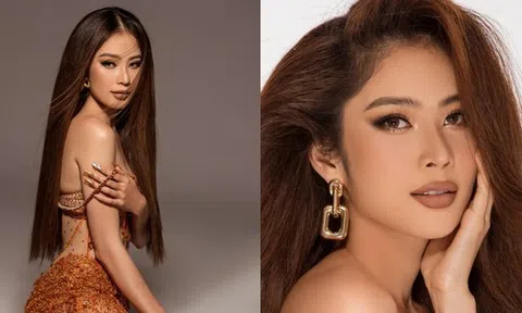 Chị gái Nam Em gặp sự cố với "phụ tùng" khi diễn áo tắm ở Miss Universe Vietnam 2023