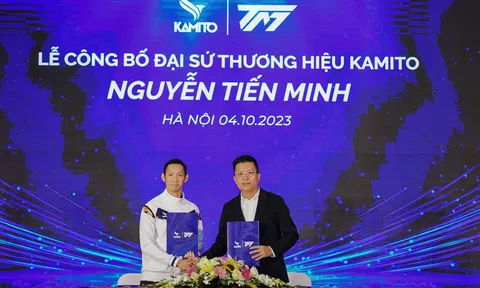 Tuyển thủ cầu lông Nguyễn Tiến Minh trở thành đại sứ thương hiệu Kamito