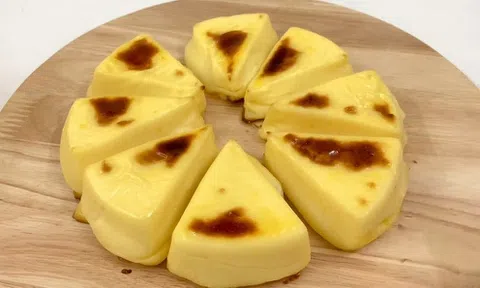 Món ngon cuối tuần: Cách làm bánh sữa tươi nướng mềm ngon núng nính