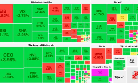 Dòng tiền đổ vào nhóm bất động sản cứu thị trường