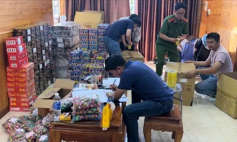 Lâm Đồng: Bắt giữ 2 đối tượng tàng trữ 623,2kg pháo các loại