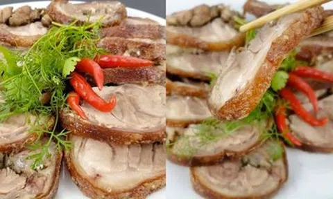 Làm mới thực đơn bằng món chân giò chiên nước mắm đậm đà thơm ngon