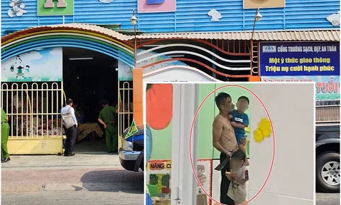 Truy bắt đối tượng nghi "ngáo đá" cầm dao xông vào trường mầm non, khống chế 2 cháu bé