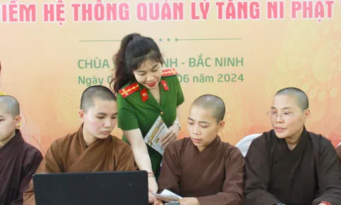 Bộ Công an triển khai phần mềm quản lý tăng ni, phật tử