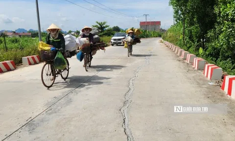 Vụ 1,9km đường đê vừa sử dụng đã nứt toác: Sẽ yêu cầu đào lên đổ lại bê tông