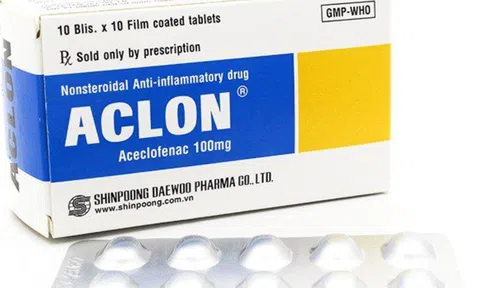 Bộ Y tế thu hồi khẩn cấp lô thuốc Aclon 100mg trên toàn quốc