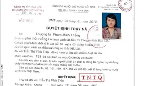 Truy nã đặc biệt: “Bà trùm” là bác sĩ, lừa đảo 5 tỷ đồng ở Đắk Lắk vẫn bỏ trốn sau nhiều năm