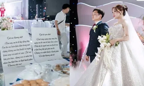 Những dòng thư gửi bố mẹ đã mất, trong lễ cưới của cô dâu trẻ ở Hà Tĩnh khiến nhiều người xúc động