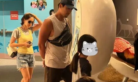 Hyun Bin hiếm hoi xuất hiện bên vợ con, "ở ẩn" vẫn thu hút sự quan tâm