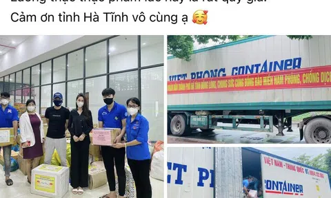 Bị nói "nhận vơ" cả trăm tấn lương thực người dân Hà Tĩnh tiếp tế cho TP.HCM, Thủy Tiên, Công Vinh nói gì?