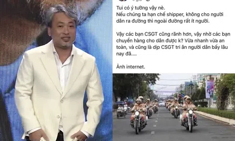 Nguyễn Quang Dũng bị chỉ trích vì 'đề xuất' cảnh sát giao thông thay shipper giao hàng