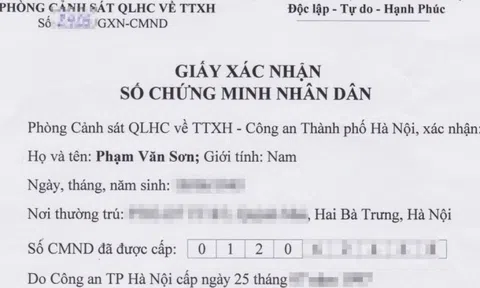 Xin xác nhận số chứng minh nhân dân ở đâu?