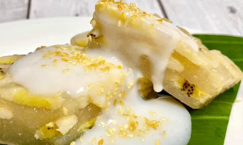 Bánh chuối hấp thơm nức mũi, vị thơm ngậy đảm bảo ăn một lần là nhớ mãi