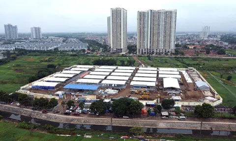 Bệnh viện dã chiến tại Hà Nội sau 16 ngày thần tốc xây dựng