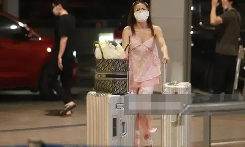 Lan Ngọc ra sân bay mà ăn mặc đồ ngủ lôi thôi đến giật mình