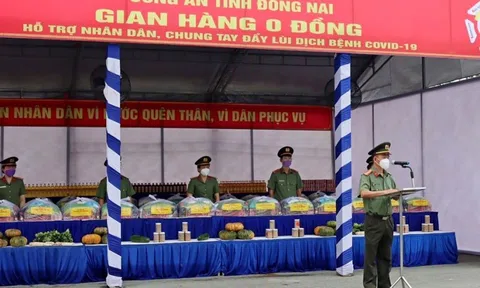 Lực lượng công an Đồng Nai khai trương mô hình “Gian hàng 0 đồng” phục vụ người dân