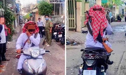 Vụ hình ảnh người đàn ông cải trang đạo Hồi, đeo súng chạy xe giữa đường ở Cần Thơ: Phó Chủ tịch TP nói gì?