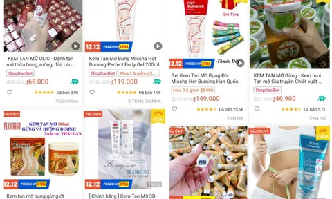 Kem tan mỡ quảng cáo 'đánh tan mỡ', lừa dối người tiêu dùng